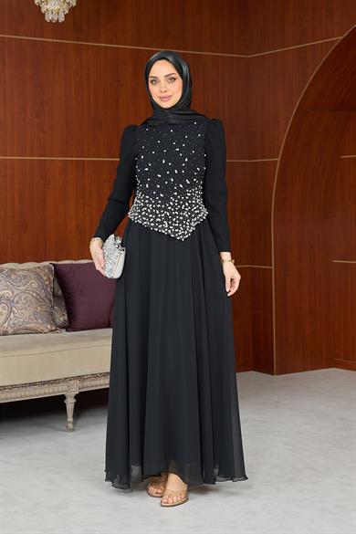 Lalezar Abiye - Siyah