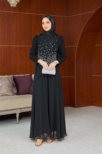 Lalezar Abiye - Siyah