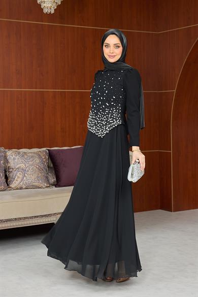 Lalezar Abiye - Siyah