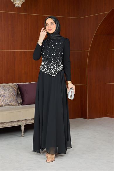 Lalezar Abiye - Siyah