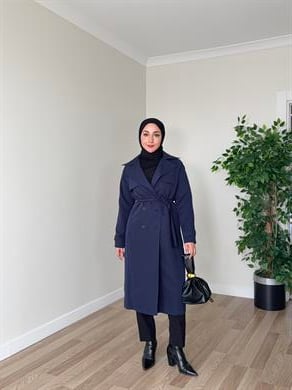 Lamia Trençkot - Lacivert