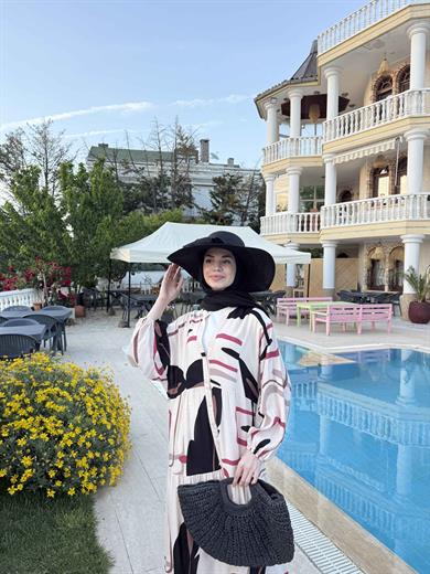 Mani Elbise - Siyah-Ekru