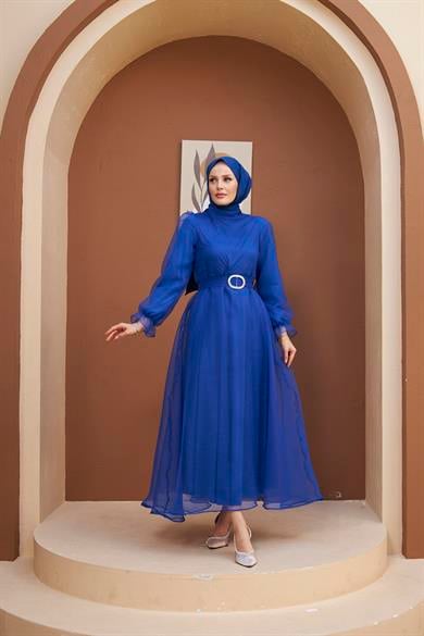 Magnolia Evening Dress - Saks Blue