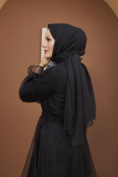 Magnolia Evening Dress - Black