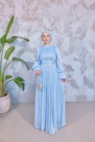 Mariam Tesettür Abiye - Bebe Mavi