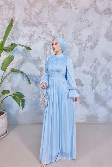 Mariam Tesettür Abiye - Bebe Mavi