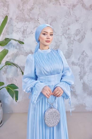 Mariam Tesettür Abiye - Bebe Mavi