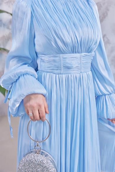 Mariam Tesettür Abiye - Bebe Mavi