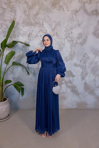 Mariam Tesettür Abiye - Lacivert