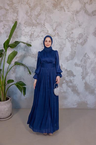 Mariam Tesettür Abiye - Lacivert