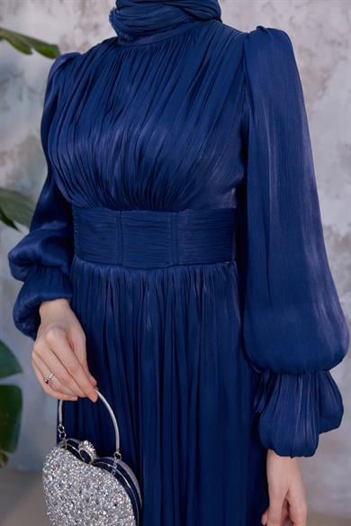 Mariam Tesettür Abiye - Lacivert