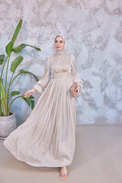 Mariam Tesettür Abiye - Vizon