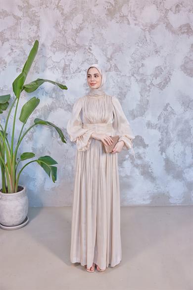 Mariam Tesettür Abiye - Vizon