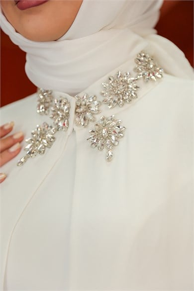 Marina Tasarım Abiye - Beyaz