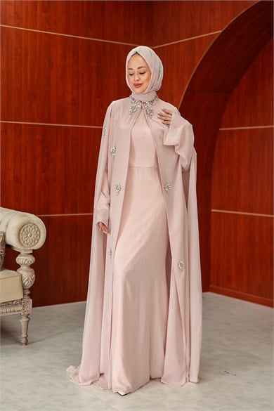 Marina Tasarım Abiye - Pudra