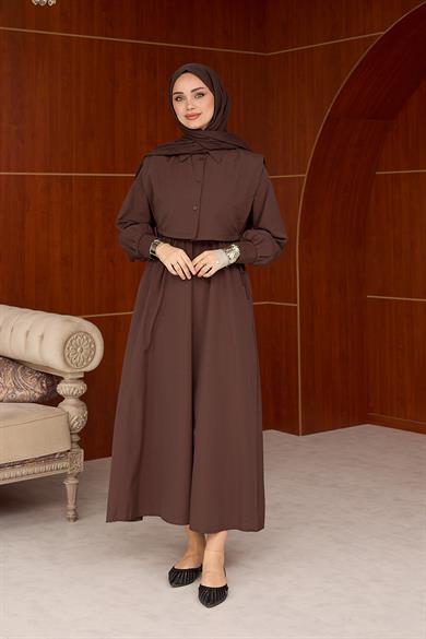 Masal Elbise - Kahverengi