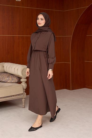 Masal Elbise - Kahverengi