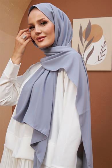 Medina Silk Shawl - Gray