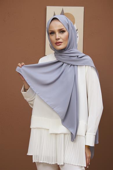 Medina Silk Shawl - Gray
