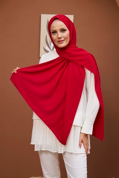 Medina Silk Shawl - Red