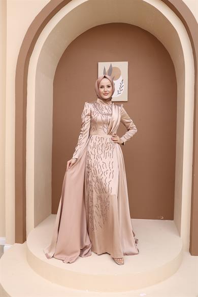 Melike Evening Dress - Gold