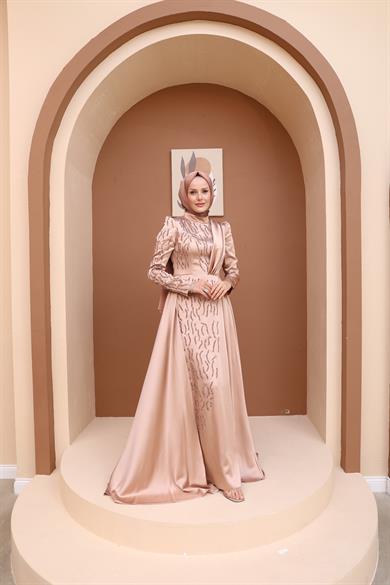 Melike Evening Dress - Gold