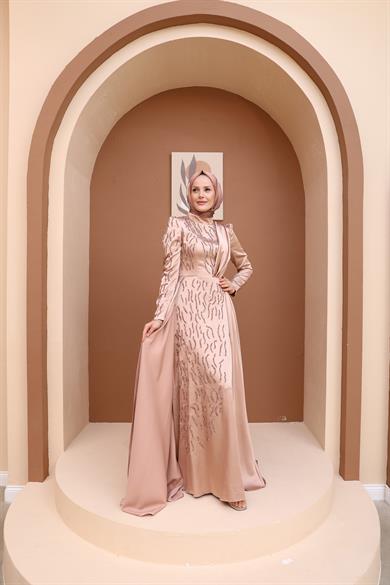 Melike Evening Dress - Gold