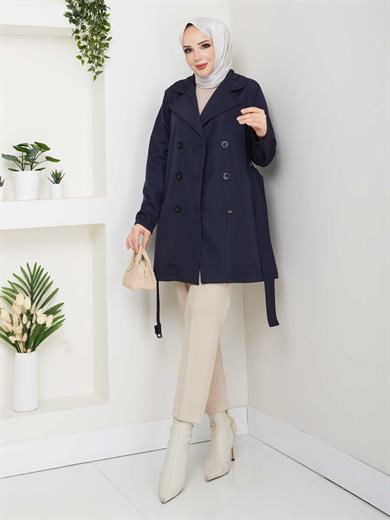 Melisa Trençkot - Lacivert