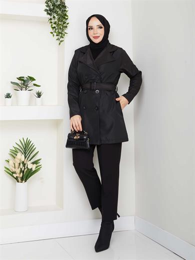 Melisa Trençkot - Siyah