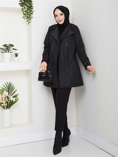 Melisa Trençkot - Siyah