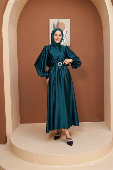 Meral Evening Dress - Emerald Green