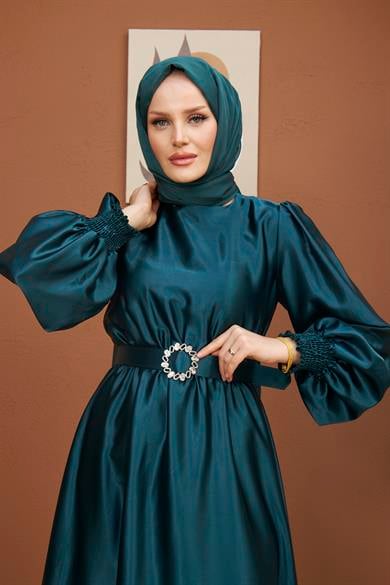 Meral Evening Dress - Emerald Green