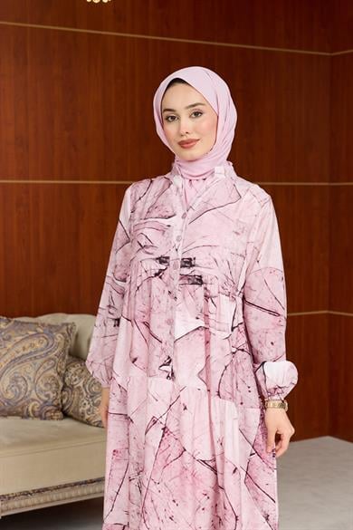 Merina Desen Elbise - Pembe