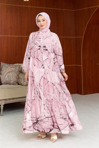 Merina Desen Elbise - Pembe