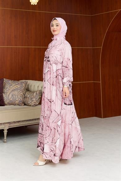 Merina Desen Elbise - Pembe