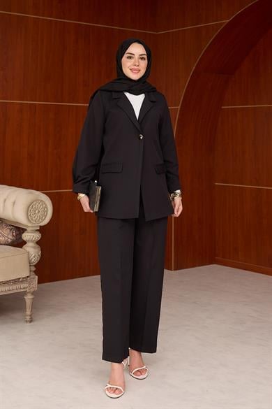 Merina Pantolon Takım - Siyah