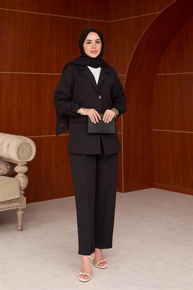 Merina Pantolon Takım - Siyah