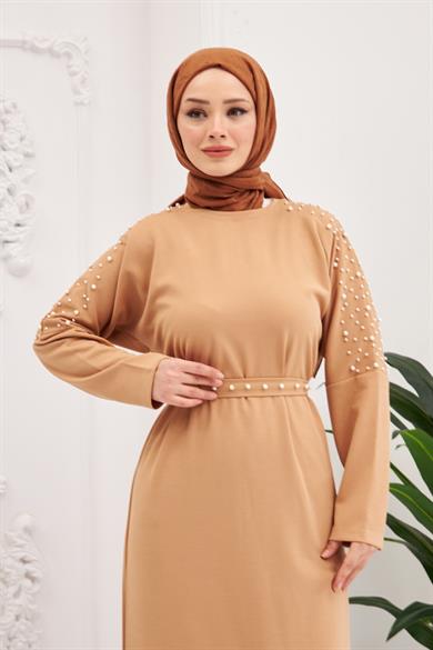 Nazlı Dress - Beige