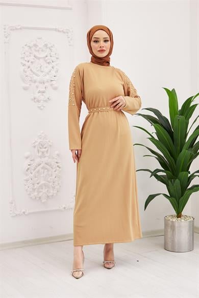 Nazlı Dress - Beige