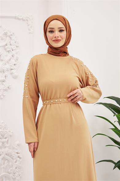 Nazlı Dress - Beige