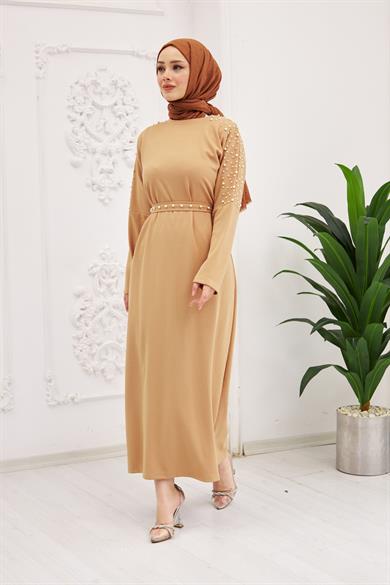 Nazlı Dress - Beige