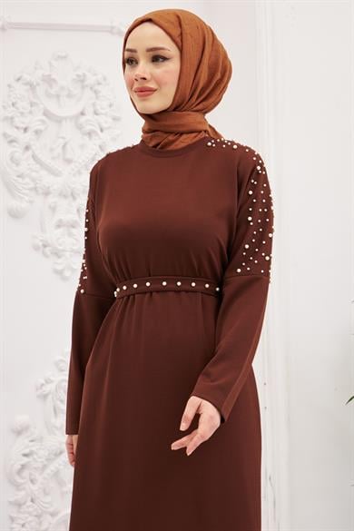 Nazlı Dress - Brown