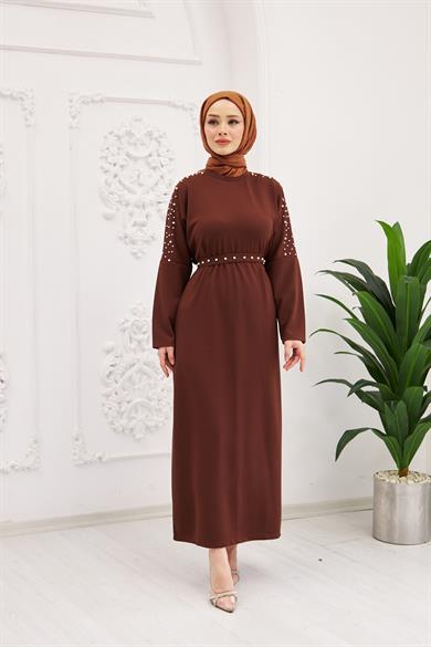 Nazlı Dress - Brown