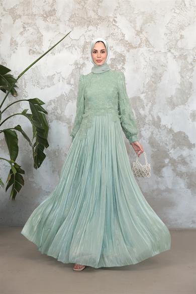 Neşe Abiye - Mint Yeşil