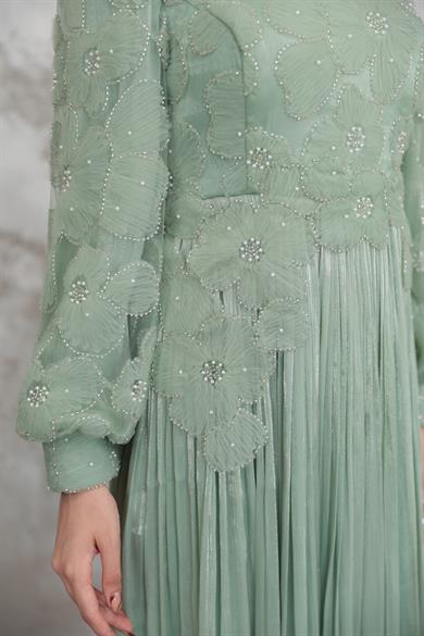 Neşe Abiye - Mint Yeşil