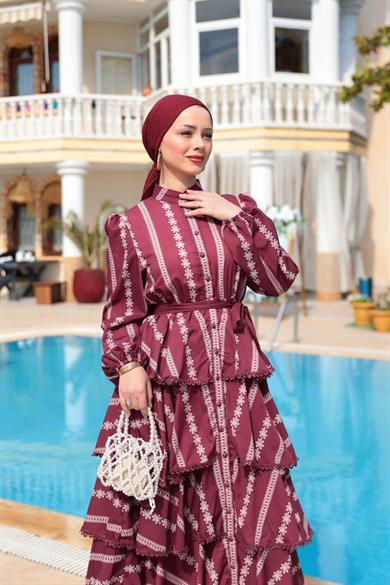 Nilay Elbise - Bordo