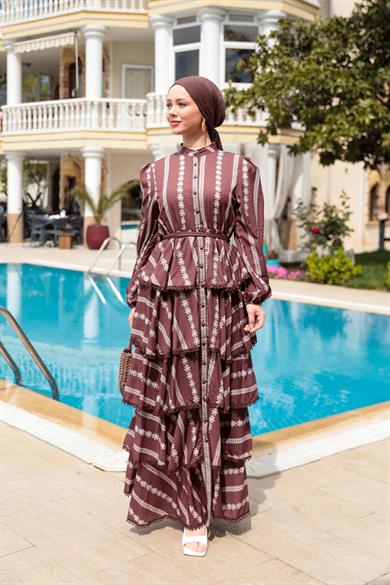 Nilay Elbise - Kahverengi