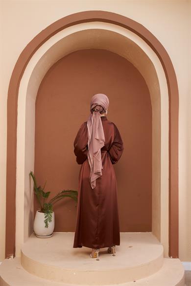 Nisan Evening Dress - Brown