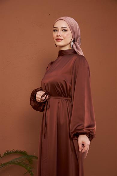 Nisan Evening Dress - Brown
