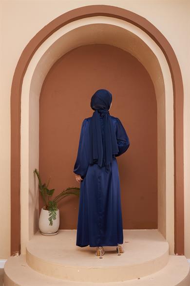 Nisan Evening Dress - Navy Blue